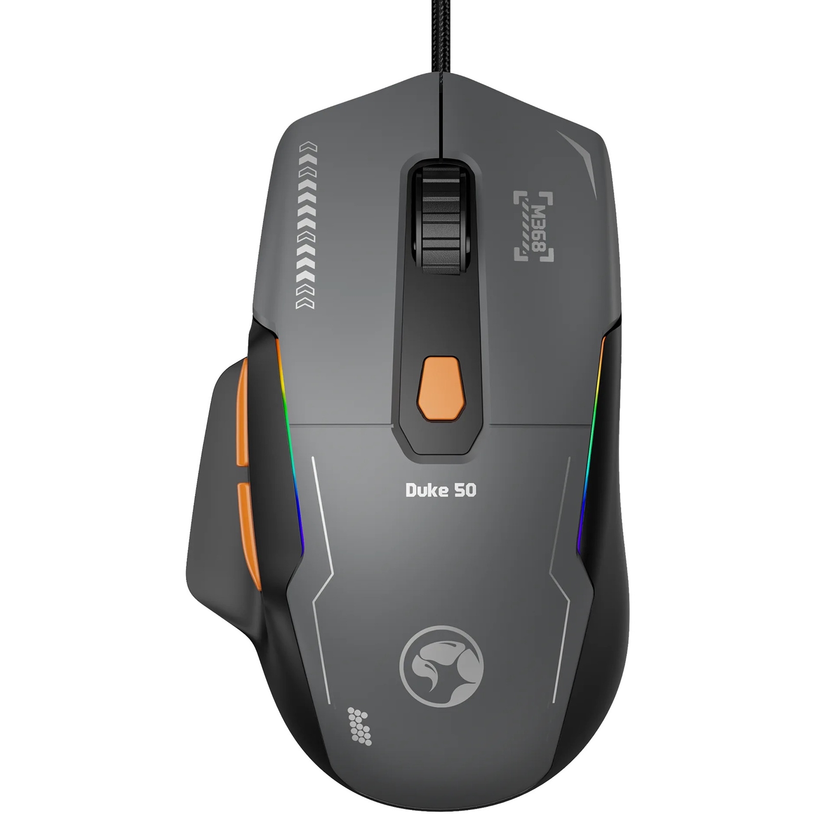 Marvo Duke 50 M368 Wired Gaming Mouse, 6 DPI levels (800 - 12800), 1000Hz Polling Rate, 13 Mode RGB Backlighting, 68g - Image 3
