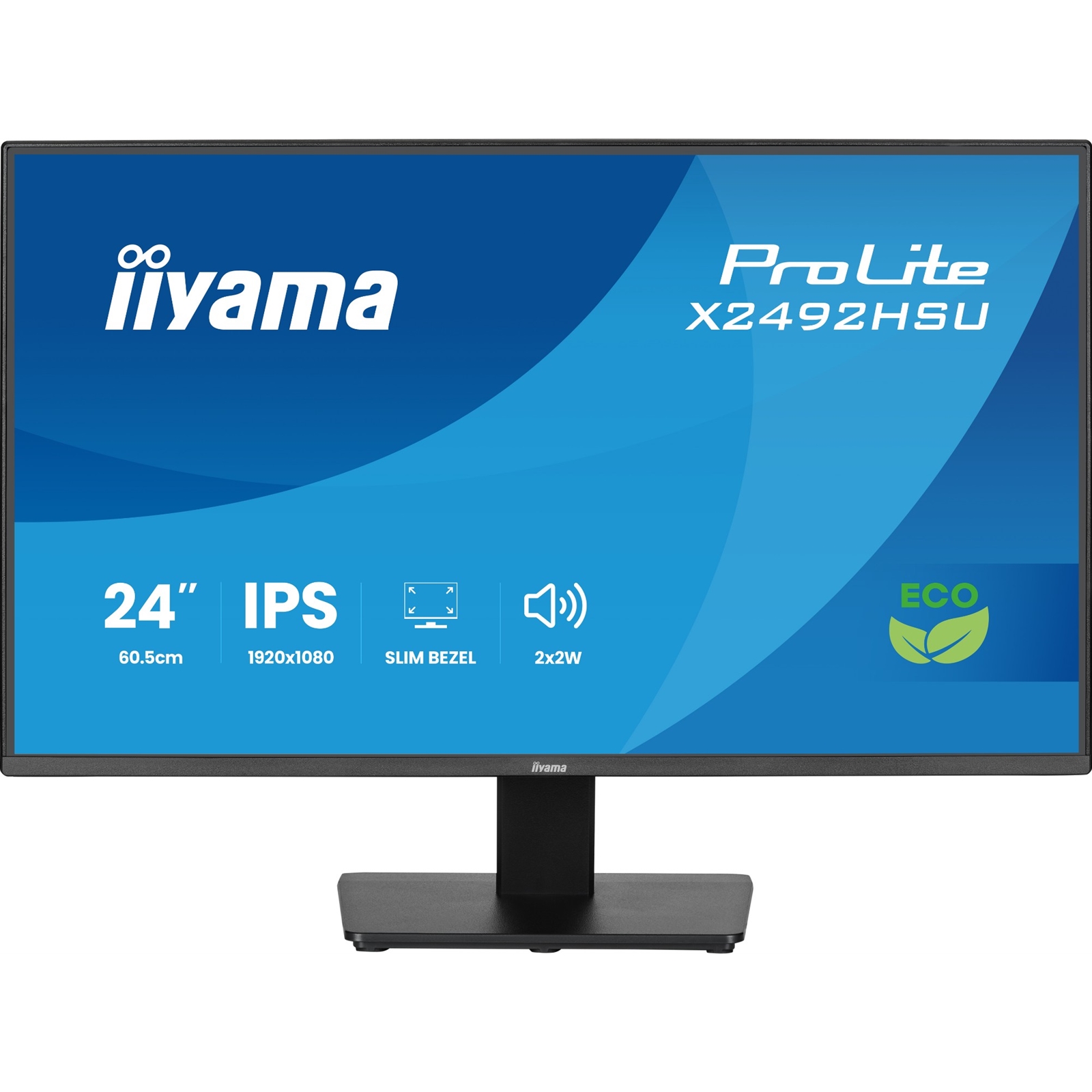 iiyama ProLite monitor X2492HSU-B1 24-Inch, Full HD, IPS, 120Hz, Black, 4-side slim bezel and B energy class, HDMI, Display Port, USB Hub - Image 3
