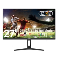 piXL X-Series GS27QIDPHA 27 Inch QHD IPS Gaming Monitor with 200Hz Refresh Rate, 2560 x 1440 Resolution, 1ms Response Time, 2x HDMI 2.0 & 2x DisplayPort 1.4