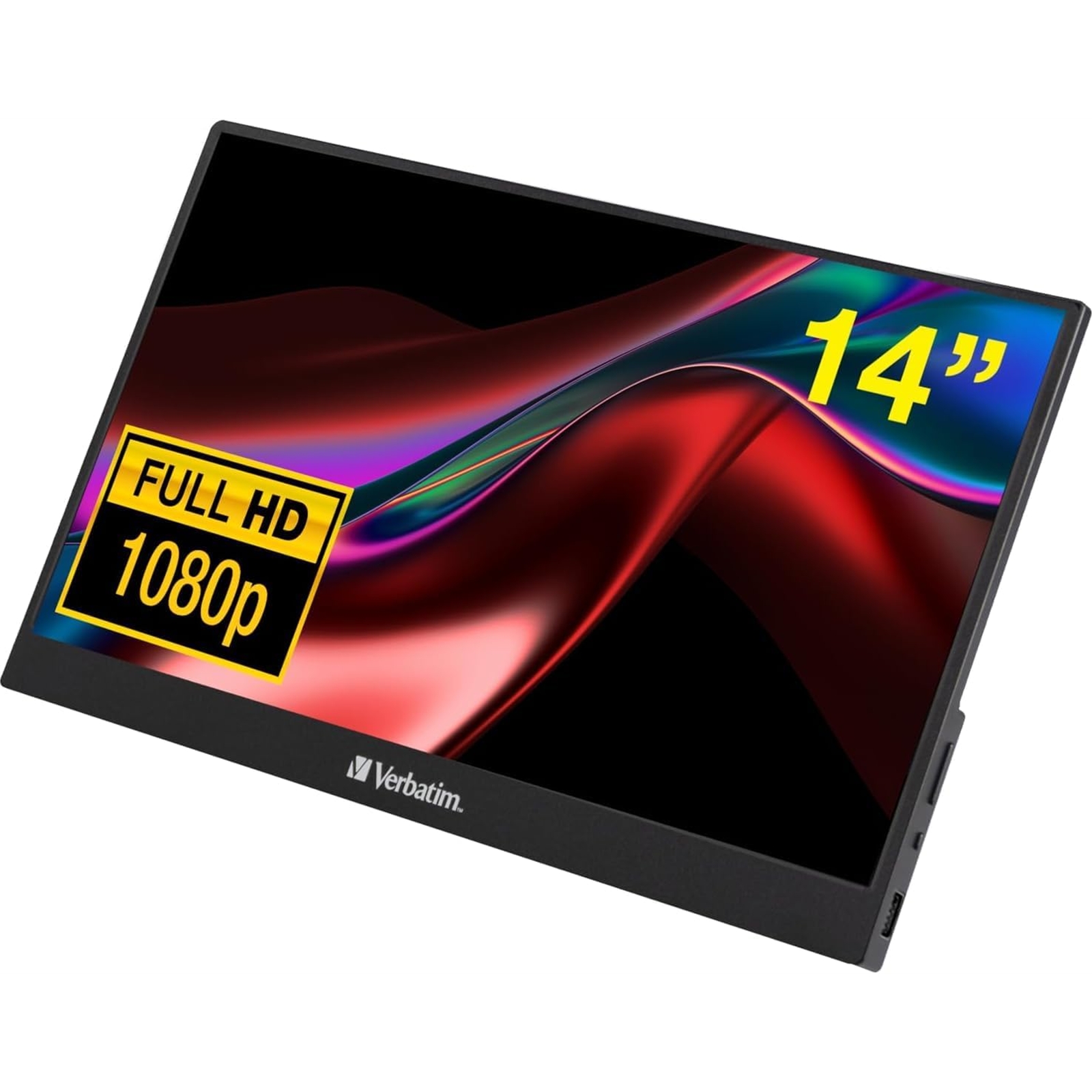 Verbatim Portable 14" FHD Touchscreen IPS Monitor Aluminium, USB-C, 1920 x 1080 Resolution, 60Hz - Image 3