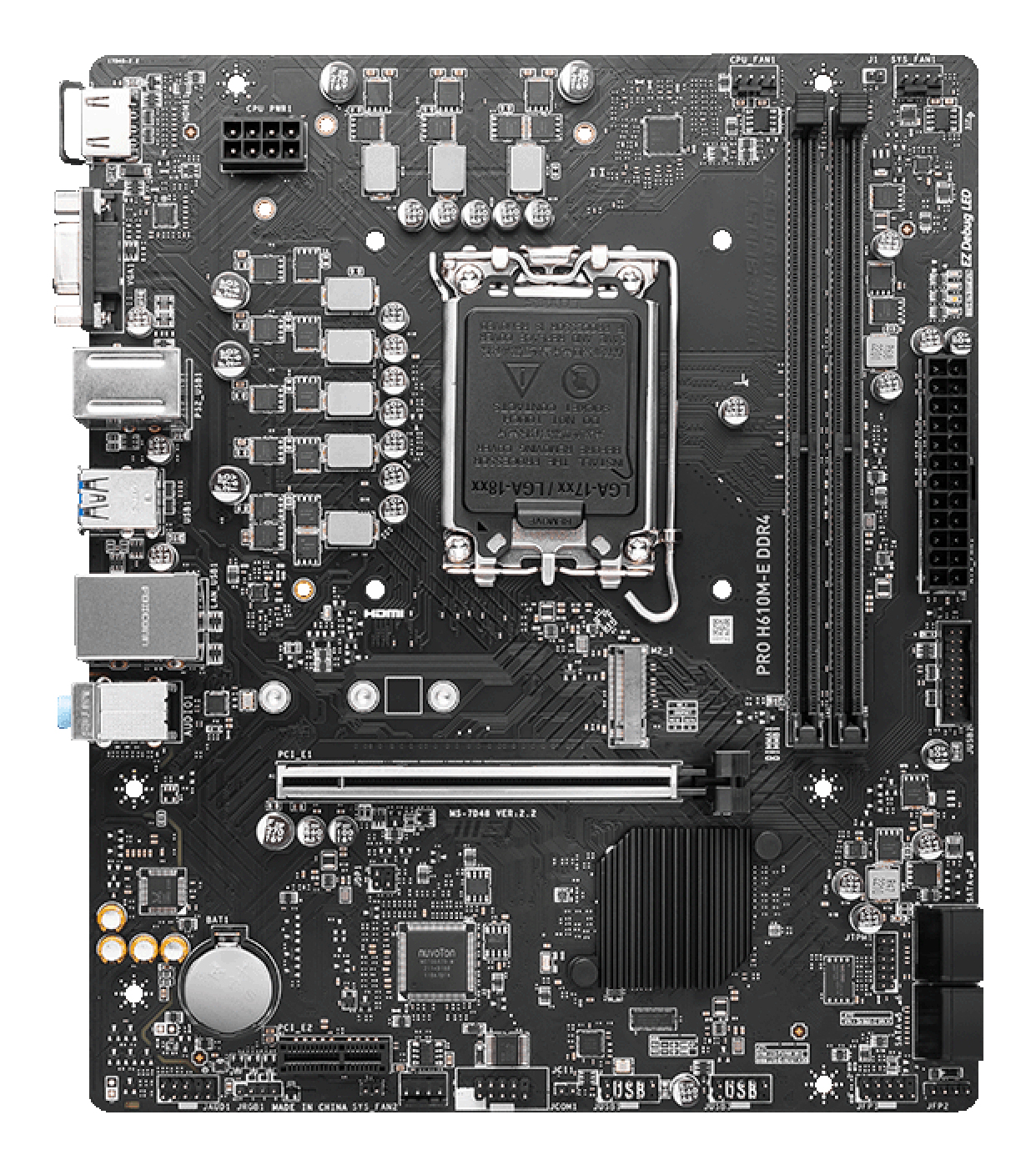MSI 1700 PRO H610M-E DDR4 M-ATX - Image 2