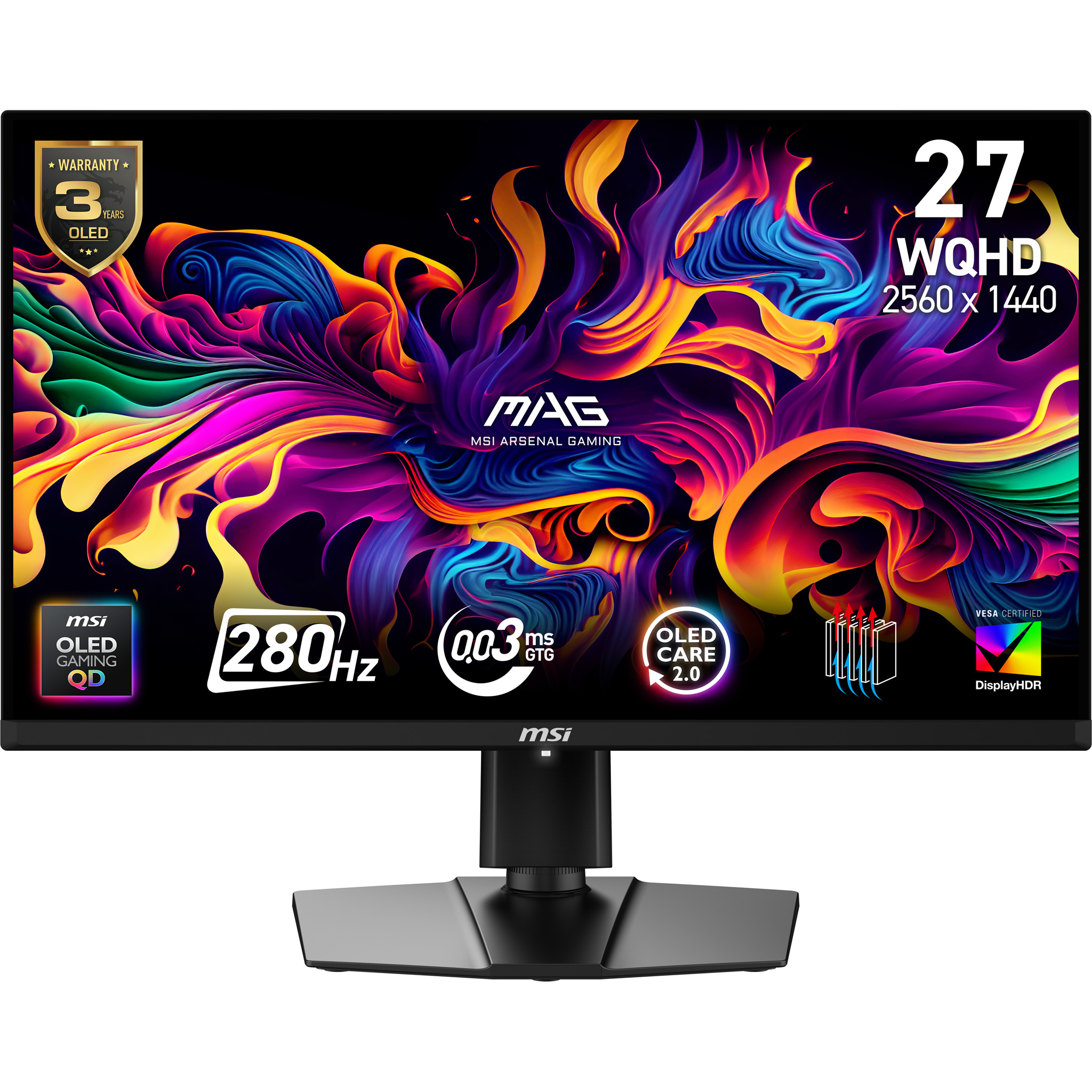 MSI 26.5 OLED MAG 271QP QD-OLED X28