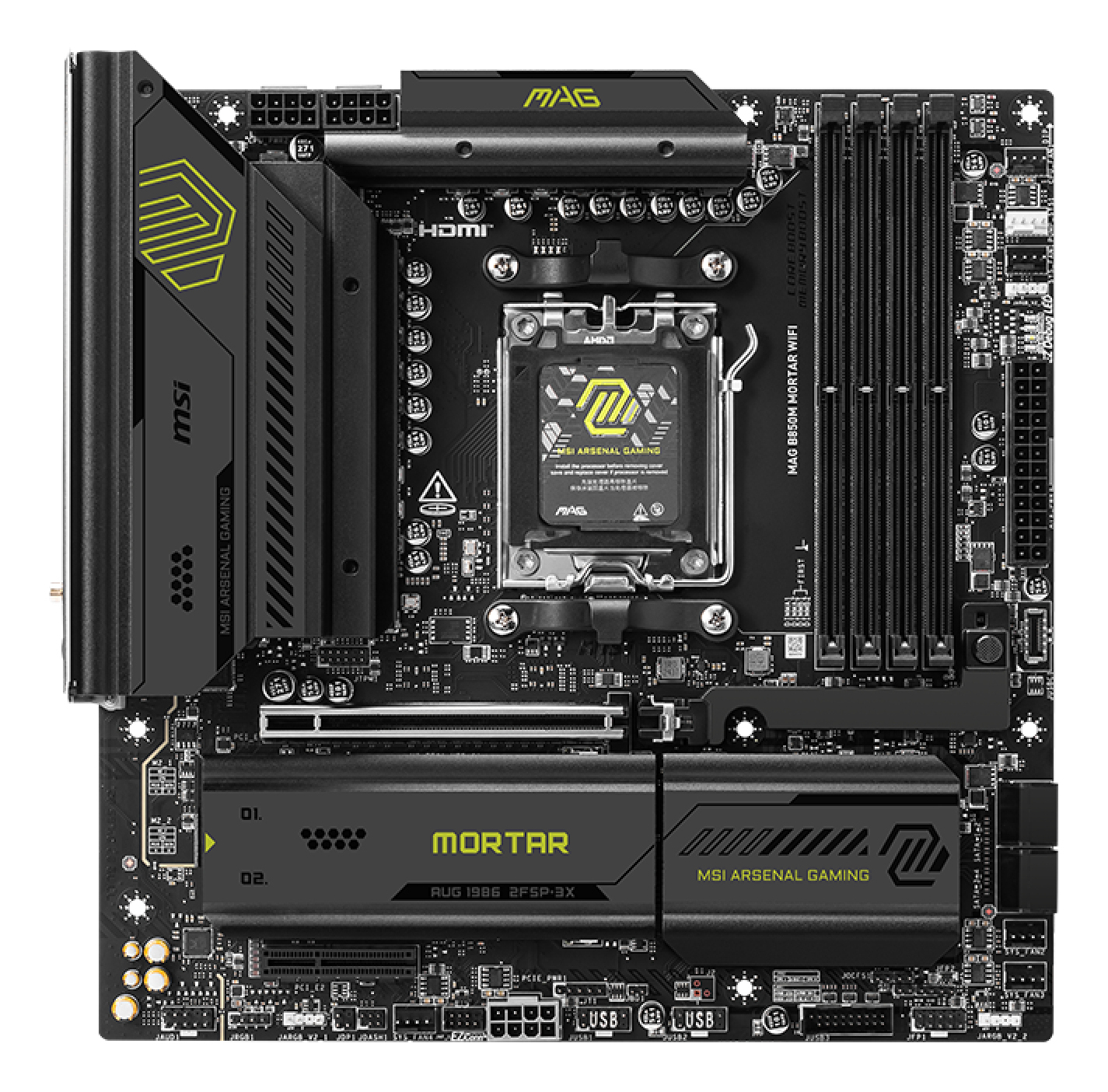 MSI AM5 MAG B850M MORTAR WIFI M-ATX - Image 2