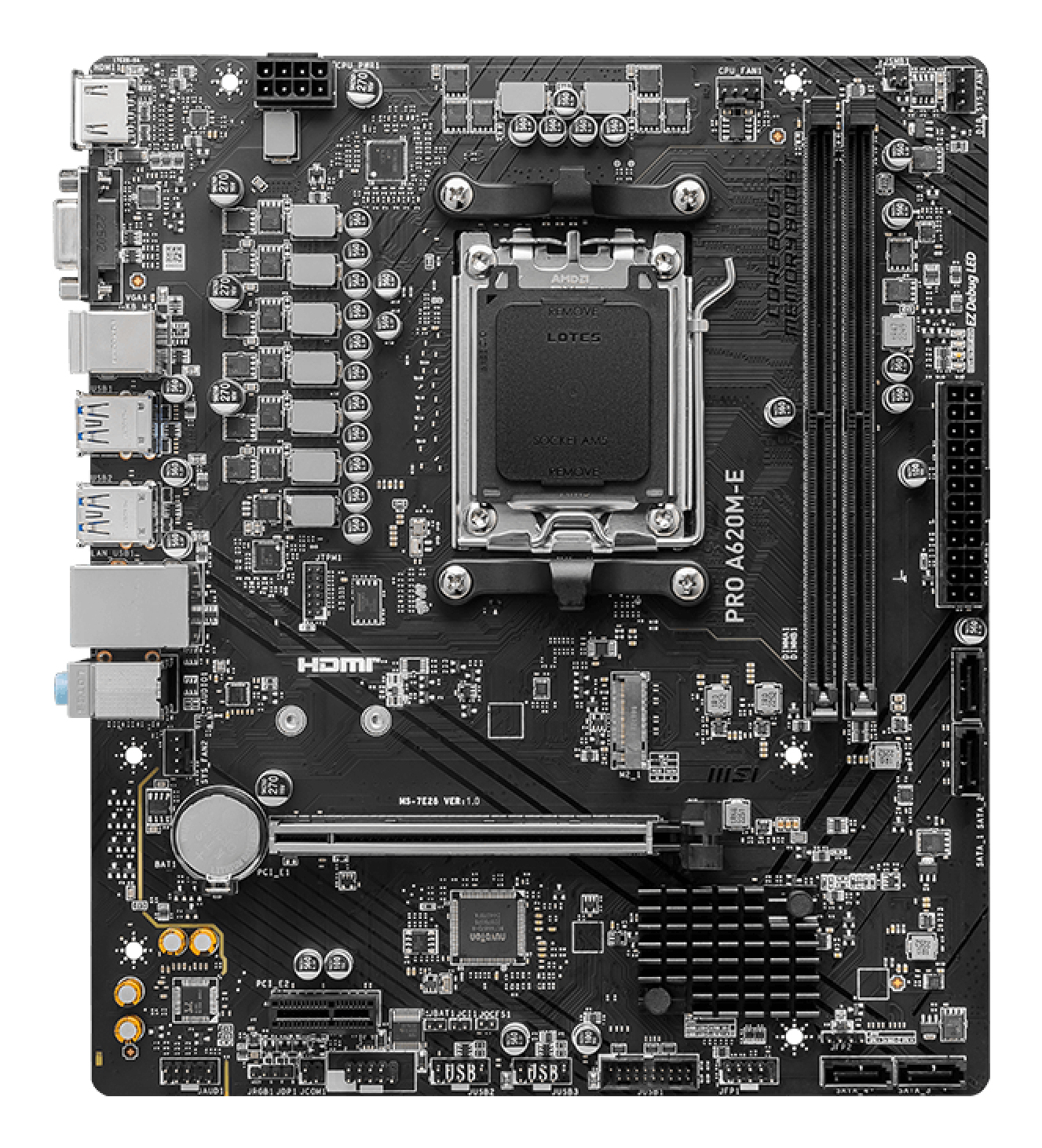 MSI AM5 PRO A620M-E M-ATX - Image 2