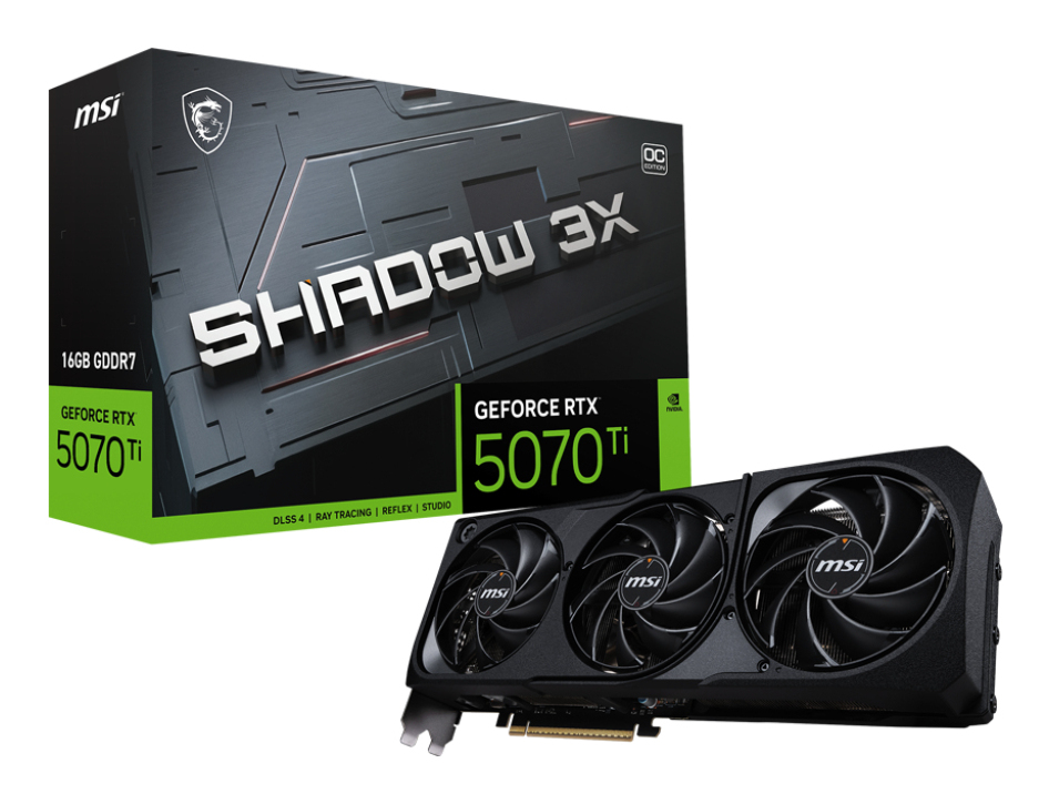 MSI RTX 5070 TI 16GB SHADOW 3X OC AMZ