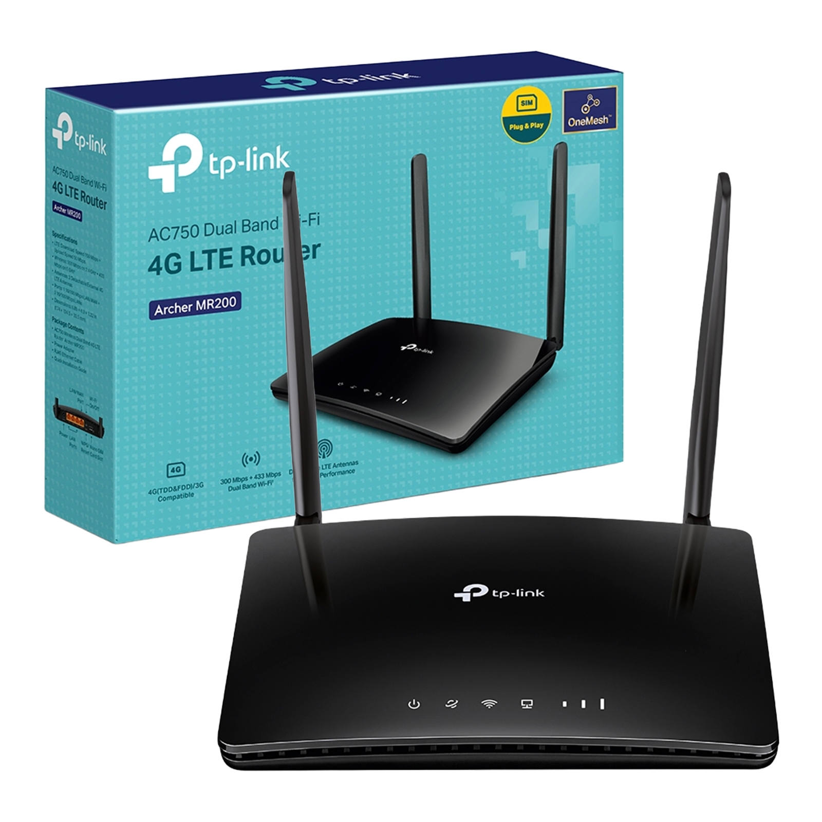 TP-Link Archer MR200 AC750 Wireless Dual Band 4G LTE Router - Image 3