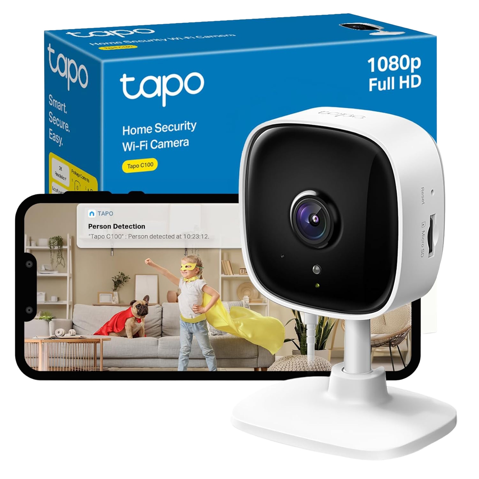 TP-Link Tapo C100 Home Security WiFi Camera - Image 3