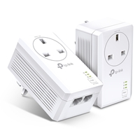 TP-Link TL-PA7027P KIT AV1000 2-Port Gigabit Pass-through Powerline Starter Kit
