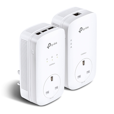 TP-Link TL-PA8033P KIT AV1300 Passthrough Powerline Kit - Image 2