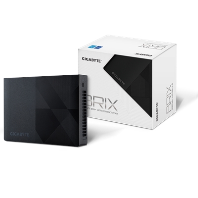 Gigabyte BRIX (GB-BN1P-N200) Barebone Kit, Intel N200 3.2GHz Quad Core CPU, 1 x DDR4 SO-DIMM Slot, 2 x M.2 2280 Slots, Wi-Fi 6 & Bluetooth 5.2 - Image 2