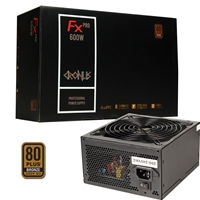 CRONUS 600ATV FX PRO 600W PSU, 140mm Silent Cooling Fan, 80 PLUS Bronze, Non Modular, Flat Black Cables, Supreme Performance