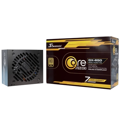 Seasonic CORE GX V4 850W 80 PLUS Gold ATX 3.1 Modular PSU with 120mm FDB Fan, Braided Cables & 7 Year Warranty, Black - Image 2