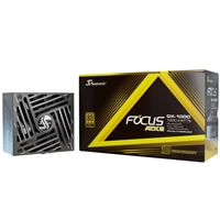 Seasonic FOCUS GX V4 1000W 80 PLUS Gold ATX 3.1 Modular PSU with 135mm FDB Fan, OptiSink & 10 Year Warranty, Black