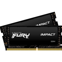 Kingston FURY Impact KF432S20IBK2/16 16GB (2x 8GB) SODIMM System Memory, 3200MHz, DDR4, CL20, Intel XMP