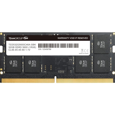 Team Elite TED532G5600C46A-S01 32GB (1x 32GB) SODIMM System Memory, 5600MHz, DDR5, CL46 - Image 2