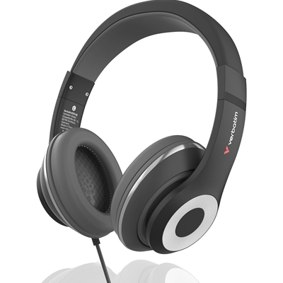 Verbatim TruSound USB-C Over-Ear Headset With In-Line Microphone, Black - Image 2