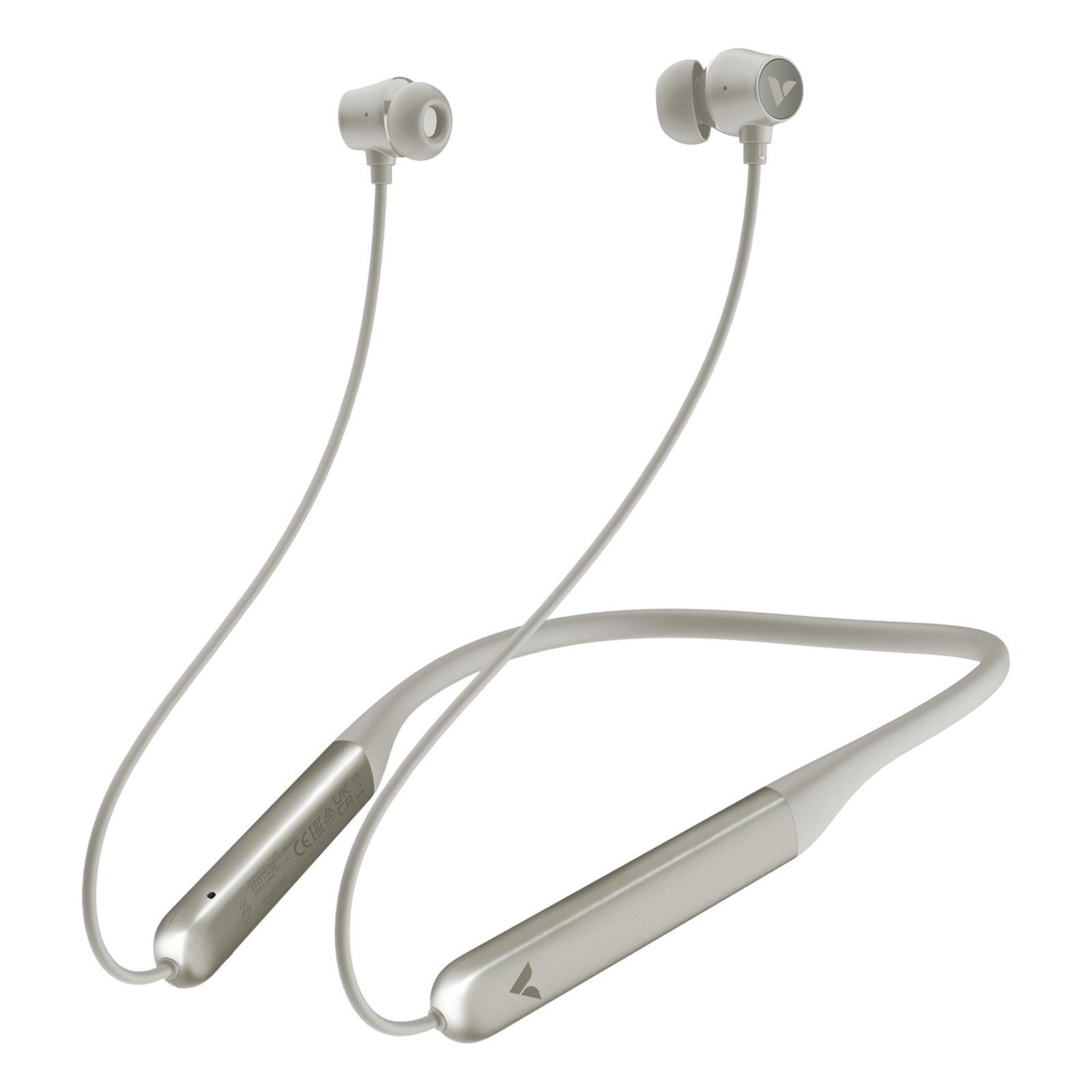 Verbatim TruSound ANC Neckband Earbuds, Wireless Bluetooth 5.4, Active Noise Cancellation - Grey - Image 3