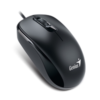 Genius DX-110 Wired USB Plug and Play Mouse, 1000 DPI Optical Tracking, 3 Button with Scroll Wheel, Ambidextrous Design with 1.5m Cable, Black - Image 4