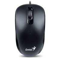 Genius DX-110 Wired USB Plug and Play Mouse, 1000 DPI Optical Tracking, 3 Button with Scroll Wheel, Ambidextrous Design with 1.5m Cable, Black - Image 6