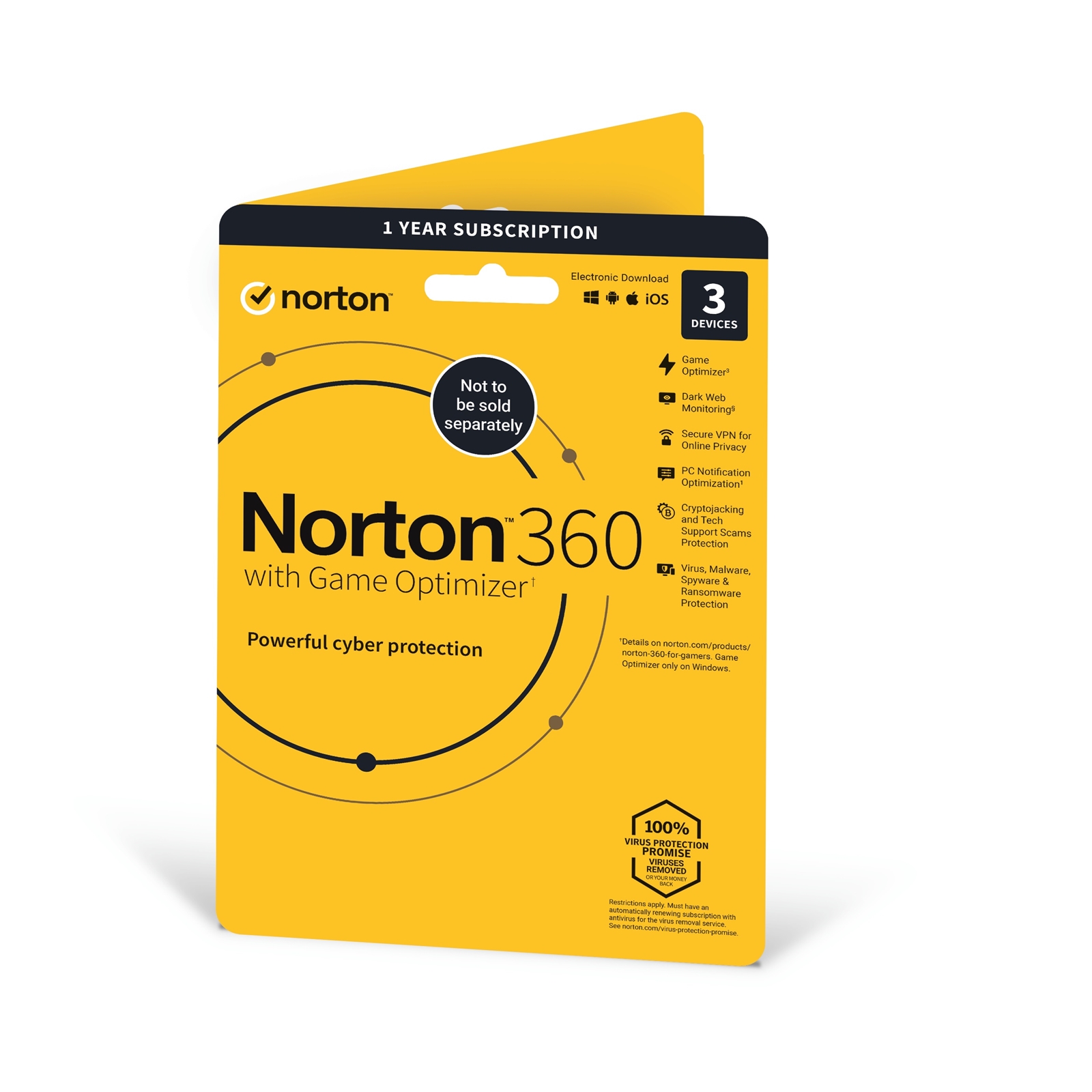 Norton 360 with Game Optimizer, Antivirus software for 3 Devices, 1-year subscription Includes Secure VPN, Dark Web Monitoring and Password Manager, 50GB of Cloud Storage, PC/Mac/iOS/Android - Image 3