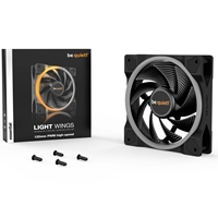 be quiet! Light Wings PWM High Speed Addressable RGB Fan, 120mm, 2500RPM, 4-Pin PWM Fan & 3-Pin ARGB Connectors, Black Frame, Black Blades, ARGB Lighting on Front & Rear - Image 7