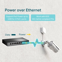 TP-Link TL-SG1008P 8-Port Metal Gigabit Desktop PoE Switch with 4-Port PoE+ (64W) - Image 5