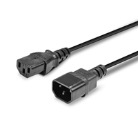 Lindy 30331 2m IEC C14 (Kettle) To IEC C13 (Kettle) Mains Extension Cable - Black, Perfect for use in Offices, Control Rooms, Digital Signage and Home Theatre Setups - Image 7