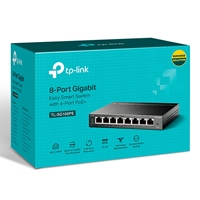 TP-Link TL-SG108PE 8-Port Metal Gigabit Easy Smart Switch with 4-Port PoE+ (64W) - Image 6