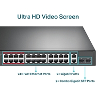 TP-Link TL-SL1226P 24-Port Metal 10/100Mbps + 2-Port Gigabit Unmanaged PoE+ Switch (250W) - Image 7