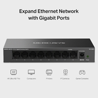 Mercusys MS108GS 8 Port Gigabit Ethernet Network Switch Steel Case - Image 8