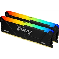 Kingston FURY Beast KF436C17BB2AK2/16 16GB (2x 8GB) DIMM System Memory, 3600MHz, DDR4, CL17, Black, RGB, Intel XMP - Image 4