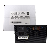 CRONUS 500W ATV ECO PSU, 120mm Silent Cooling Fan, 80 PLUS Bronze, Non Modular, Flat Black Cables, White Box - Image 6