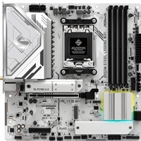 ASRock B850M Steel Legend WiFi AMD AM5 Socket Motherboard, Micro-ATX, 4x DDR5 Slots, 3x M.2 Sockets, Fitted I/O Shield, 2.5GbE LAN, Wi-Fi 7, 1x DisplayPort / 1x HDMI Port - Image 4