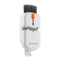 ColorWay CW-1111 10-in-1 Electronics Cleaning Kit Designed For Safely Cleaning Headphones, Keyboards, Screens and Cameras. Includes A Retractable Brush, Flocked Sponge, Microfiber Wipes, Screen Cleaner Spray, Key Remover, In A Compact Case Featuring A Pho - Image 4