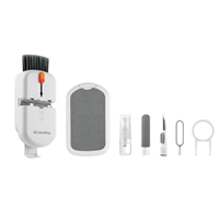 ColorWay CW-1111 10-in-1 Electronics Cleaning Kit Designed For Safely Cleaning Headphones, Keyboards, Screens and Cameras. Includes A Retractable Brush, Flocked Sponge, Microfiber Wipes, Screen Cleaner Spray, Key Remover, In A Compact Case Featuring A Pho - Image 5