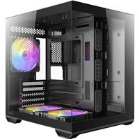 Antec CX60M ARGB Mini Tower Gaming Case, 1 x USB Type-C / 2 x USB 3.0, Tempered Glass Front and Side Window Panel, Water Cooling SUpport, 3 x Pre-Installed ARGB LED Fans, Micro-ATX, ITX Compatible - Image 8