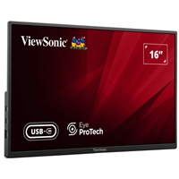 Viewsonic VA1650 16 inch USB-C Lightweight Portable IPS Monitor, Full HD, 60Hz, HDMI (v1.4), VESA, Built in Foldable Stand - Image 7