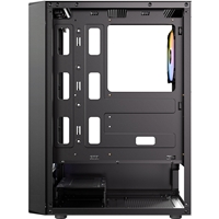Antec AX26 RGB Elite Mid Tower Gaming Case, 1 x USB 3.0 / 2 x USB 2.0, Tempered Glass Side Window Panel, High Airflow Front Pannel, 4 x Pre-Installed ARGB LED Fans, ATX, Micro-ATX, ITX Compatible - Image 7