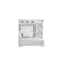 DeepCool CG380 3F Micro-ATX Gaming Case White Panoramic Tempered Glass Side Panel, Mesh Airflow Front, 3 Pre-Installed ARGB Fans, USB-C & USB-A Front I/O, Spacious SFF/mATX/ITX Build Support - Image 6