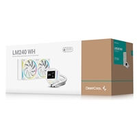 DeepCool LM240 White Liquid CPU Cooler with 2.4" IPS Display, 240mm AIO, Dual 120mm ARGB Fans, Anti-Leak Technology, PWM Pump, Intel LGA 1851/1700 & AMD AM5 Compatible, White - Image 8