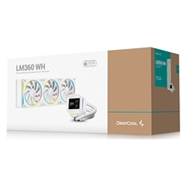 DeepCool LM360 Liquid CPU Cooler with 2.4" IPS Display, 360mm AIO, Triple 120mm ARGB Fans, Anti-Leak Technology, PWM Pump, Intel LGA 1851/1700 & AMD AM5 Compatible, White - Image 8