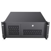 CiT 4U Rackmount Server Case 500mm, Heavy-Duty Industrial Chassis with Lockable Front Door, Supports ATX/mATX, 8x Internal HDD Bays for Massive Storage, Black - Image 4