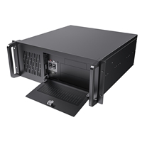 CiT 4U Rackmount Server Case 500mm, Heavy-Duty Industrial Chassis with Lockable Front Door, Supports ATX/mATX, 8x Internal HDD Bays for Massive Storage, Black - Image 6