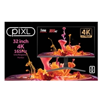 piXL CM32G7 32 Inch 144Hz 4K Widescreen IPS Gaming Monitor with AMD FreeSync & Nvidia G-Sync, 3840 x 2160 Resolution, 1ms Response Time, 144Hz Refresh Rate, HDMI, DisplayPort, USB-C, USB-A, RGB Lighting, VESA Mount & Height Adjust - Image 7