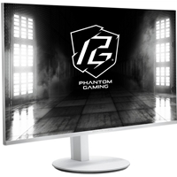ASRock Phantom Gaming PG27FFS2E-W 27 Inch FHD (1920 x 1080) Flat IPS Gaming Monitor, 240Hz, 1ms (MPRT) Response Time, 2 x HDMI 2.1; 1 x DisplayPort 1.2, 2 x 2W Speakers, Tilt, Swivel, Height, Pivot Adjustment - White - Image 4