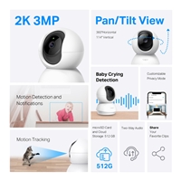 TP-Link Tapo C210P2 Pan/Tilt Home Security Wi-Fi Camera, 2-Pack - Image 4