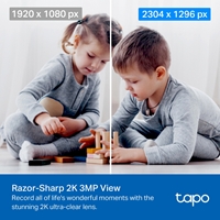TP-Link Tapo C210P2 Pan/Tilt Home Security Wi-Fi Camera, 2-Pack - Image 5