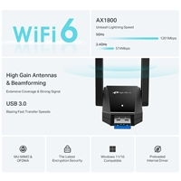 TP-Link ARCHER TX30U PLUS AX1800 Dual Antennas High Gain Wireless USB Adapter - Image 6