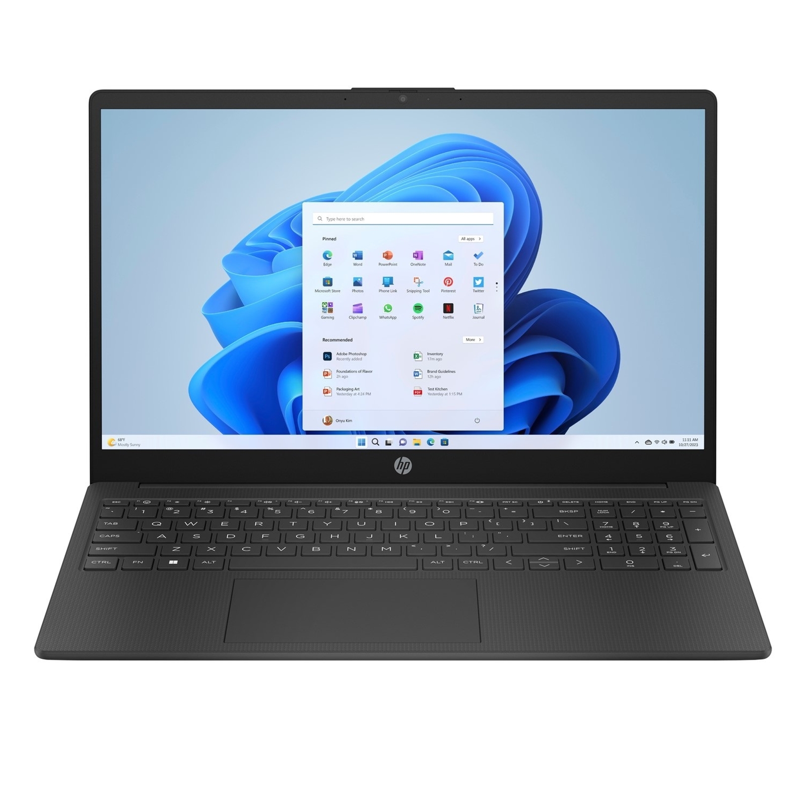HP 15-fc0045na Laptop, 15.6 Inch Full HD 1080p Screen, AMD Ryzen 3 7320U, 8GB DDR4 RAM, 256GB SSD, AMD Radeon Graphics, Windows 11 Home - Image 3