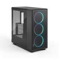 Fractal Design Epoch XL RGB Black E-ATX/ATX Mid Tower PC Case, Light-Tint Tempered Glass, 3 x 140mm Momentum RGB Fans, USB-C 20Gbps, 360mm Radiator Support, 425mm GPU Clearance - Image 2
